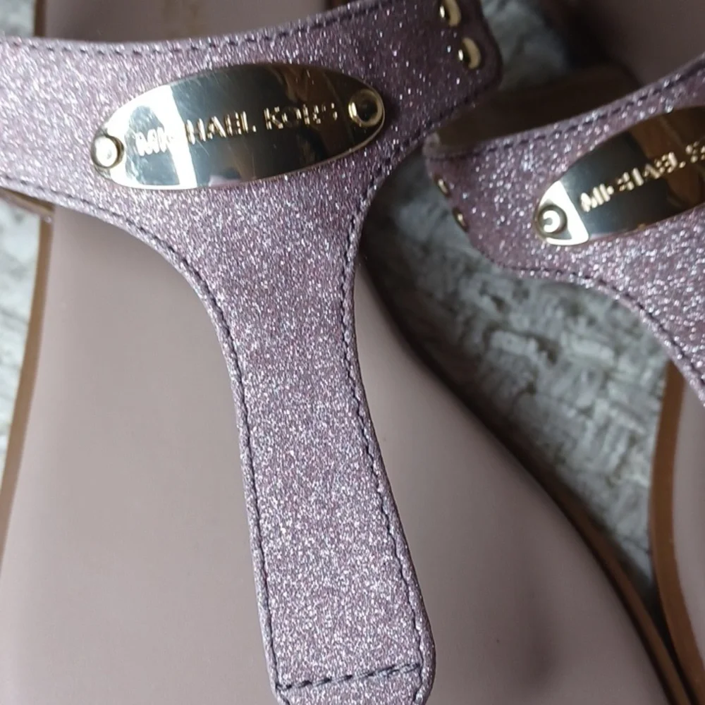 Michael Kors Glittery Pink Sandals